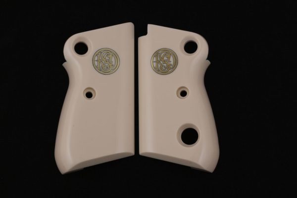 Beretta Mod 71 – 72 – 75 Jaguar Compatible Ivory Acrylic Grips Gun Grips USA-407