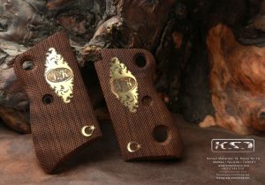 Beretta Mod 71 – 72 – 75 Jaguar Compatible Walnut Grips Diamond Gun Grips USA-409