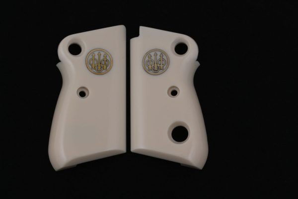 Beretta Mod 71 – 72 – 75 Jaguar Compatible Ivory Acrylic Grips Gun Grips USA-411