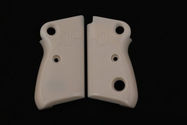 Beretta Mod 71 – 72 – 75 Jaguar Compatible Ivory Acrylic Grip Diamond Gun Grips USA-412