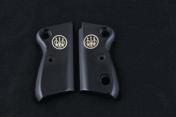 Beretta Mod 71 – 72 – 75 Jaguar Compatible Black Acrylic Grips Gun Grips USA-414