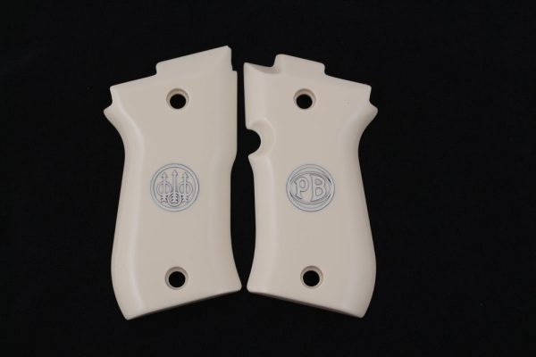 Beretta 81F, 81 FS, 84 F, 84 FS, 84 Cheetah Ivory Acrylic Grip Gun Grips USA-430