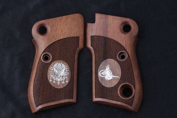 Beretta Mod 951 Compatible Walnut Customizable Grips Diamond Gun Grips USA-435