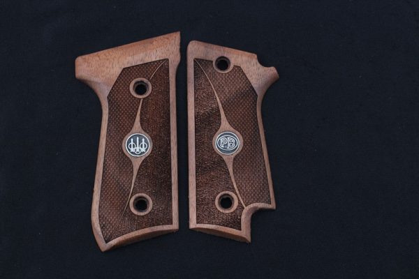 Beretta 92S Rare Compatible Walnut Grips Double-Checkering Gun Grips USA-464