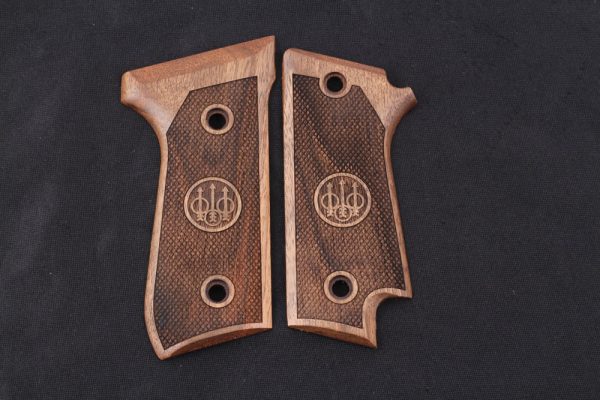 Beretta 92S Rare Compatible Walnut Grips Diamond Gun Grips USA-467