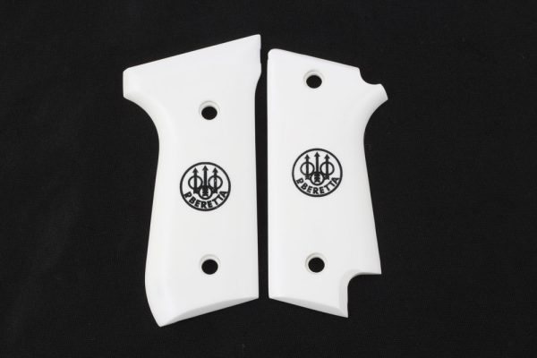 Beretta 92S Rare Compatible White Acrylic Grips Gun Grips USA-468