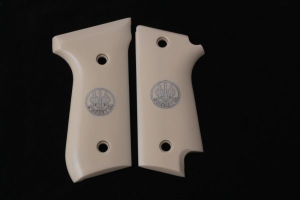 Beretta 92S Rare Compatible Ivory Acrylic Grips Gun Grips USA-470