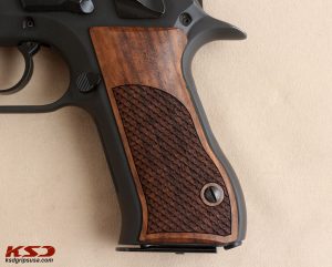 Jericho 941 F / FS Compatible Walnut Grips Dragon Skin Gun Grips USA-478