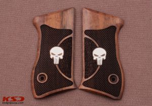 Jericho 941FB Compatible Walnut Customizable Grips Double-Checkering Gun Grips USA-480