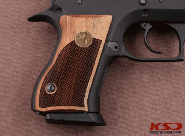 Jericho 941FB Compatible Walnut Customizable Grips Diamond Gun Grips USA-484