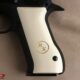 Jericho 941 F / FS Compatible Ivory Acrylic Customizable Grips Gun Grips USA-485