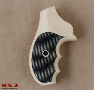 Ruger SP101 Compatible Ivory Acrylic Grips Diamond Gun Grips USA-524