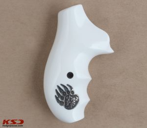 Ruger SP101 Compatible White Acrylic Customizable Grips Gun Grips USA-525