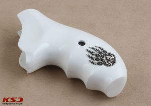 Ruger SP101 Compatible White Acrylic Customizable Grips Gun Grips USA-525