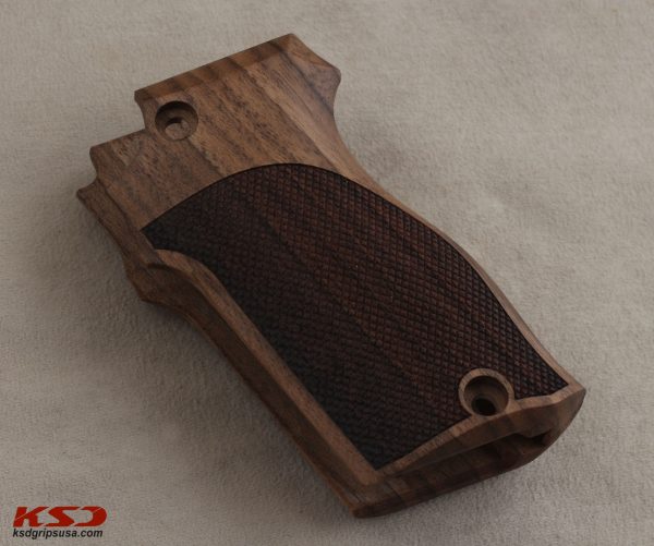 Unique BCF 66 (Açık Fransız Onlusu) Compatible Walnut Grips Diamond Gun Grips USA-549