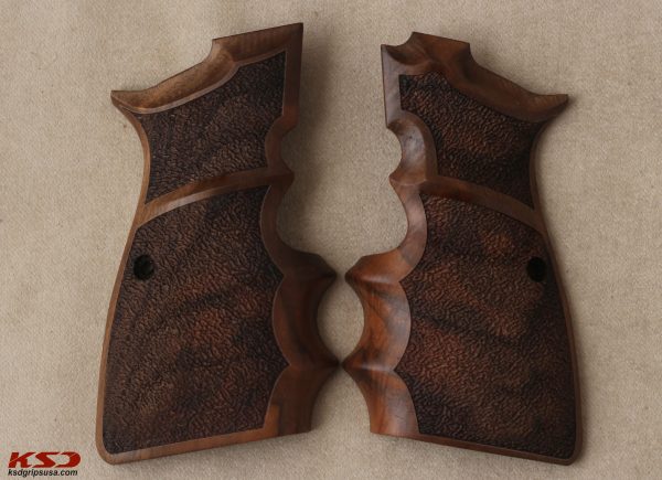 Browning MK3 Compatible Walnut Grips Stripled Gun Grips USA-573