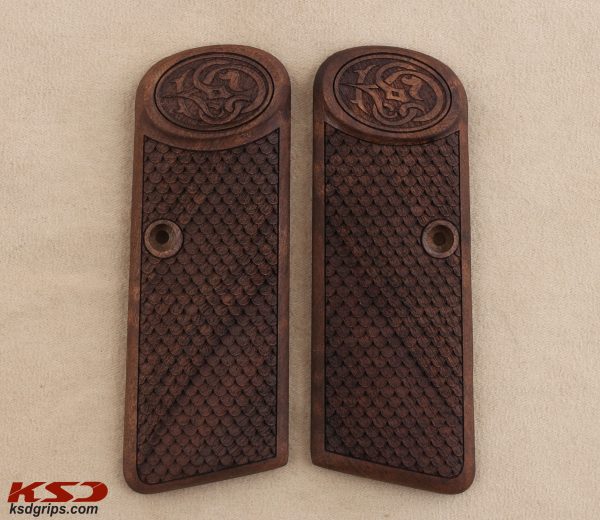 Browning FN 1922 Compatible Walnut Grips Dragon Skin Gun Grips USA-577