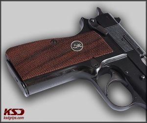 Browning MK3 Compatible Walnut Grips Diamond Gun Grips USA-640