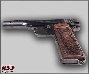 Browning FN 1922 Compatible Walnut Grips Diamond Gun Grips USA-647