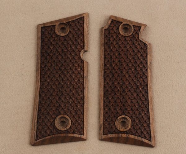 Colt Mustang PocketLite Compatible Walnut Grips Dragon Skin Gun Grips USA-743