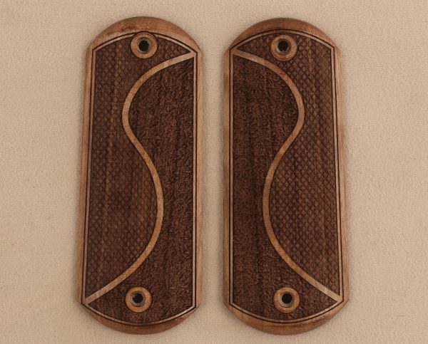 Colt 1902 Compatible Walnut Grips Double-Checkering Gun Grips USA-753