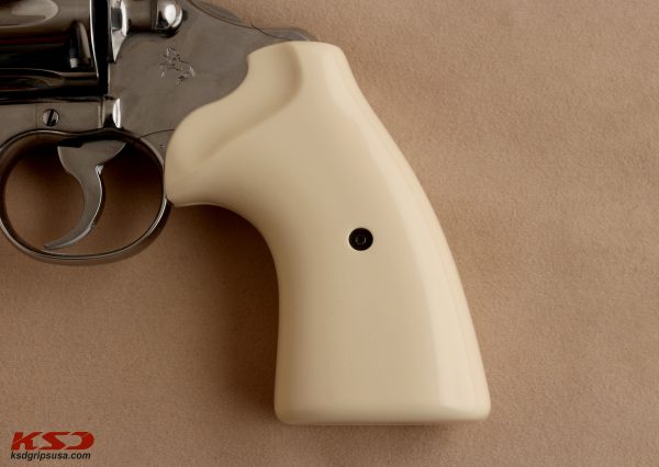 Colt Python (Pre 2020) Compatible Ivory Acrylic Grips Gun Grips USA-759