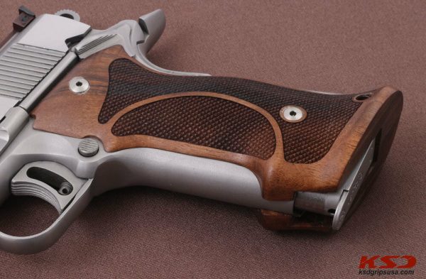 Colt 1911 FIT Model Compatible Walnut Grips Diamond Gun Grips USA-762