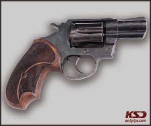 Colt Detective / Agent Cobra D Frame Compatible Walnut Grips Diamond Gun Grips USA-771