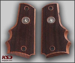 Colt 1911 FIT Model Compatible Walnut Grips Diamond Gun Grips USA-772