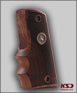 Colt 1911 FIT Model Compatible Walnut Grips Diamond Gun Grips USA-772