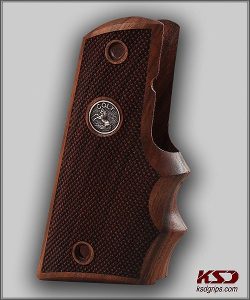 Colt 1911 FIT Model Compatible Walnut Grips Diamond Gun Grips USA-772