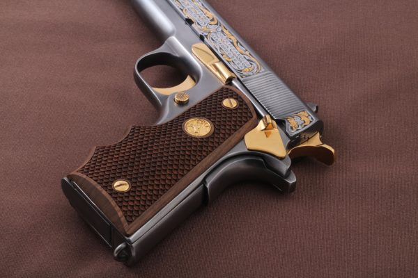 Colt 1911 FIT Model Compatible Walnut Grips Dragon Skin Gun Grips USA-773