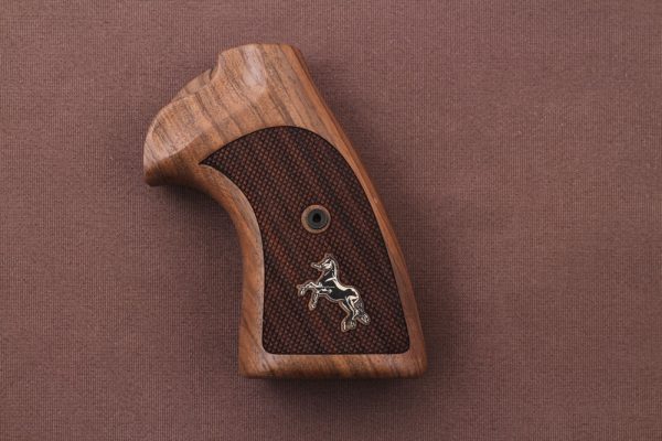 Colt Python (Pre 2020) Compatible Walnut Grips Diamond Gun Grips USA-779