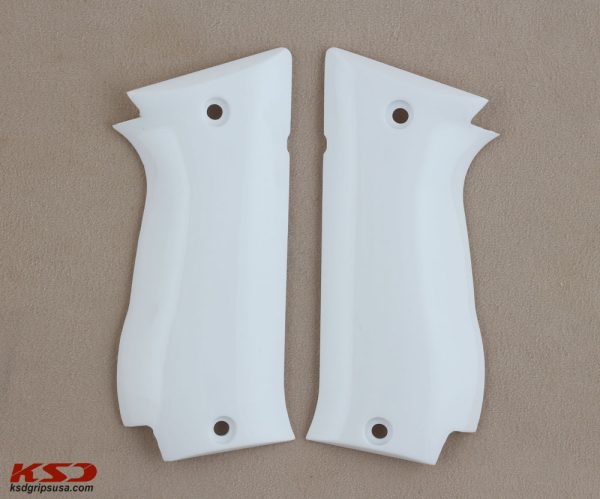 Sarsılmaz K 2 45 Compatible White Acrylic Grips Gun Grips USA-782