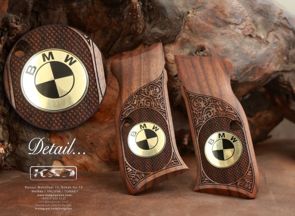 Sarsılmaz Kılınç 2000 Light, P8L Compatible Walnut Grips Framed Gun Grips USA-823