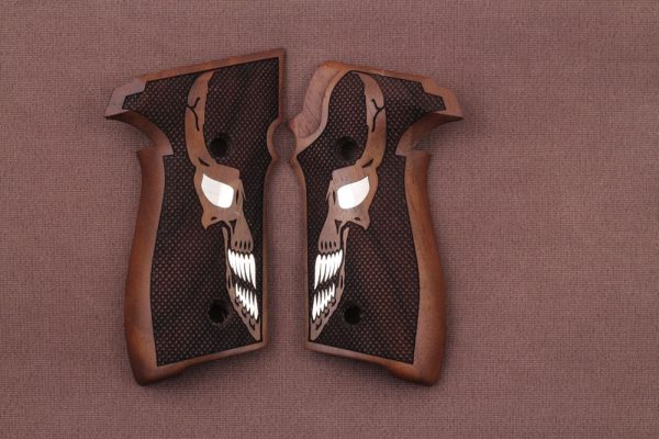 Sig Sauer P228 / P229 Compatible Walnut Customizable Grips Diamond Gun Grips USA-871