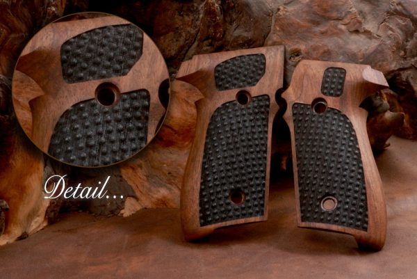 Sig Sauer P228 / P229 Compatible Walnut Grips Dotted Gun Grips USA-882