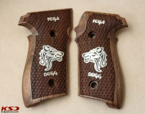 Sig Sauer P228 / P229 Compatible Walnut Custom Grips Dragon Skin Gun Grips USA-888