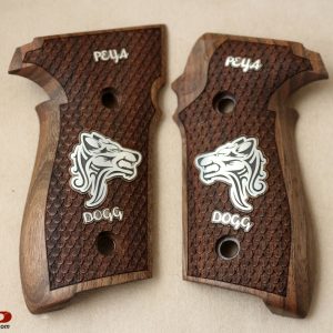 Browning FN HP DA / BDA9 Compatible Walnut Grips Stripled Gun Grips USA-597