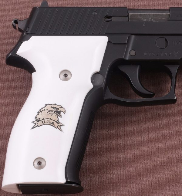 Sig Sauer P226 /SL /Sport I/ II/II SL/II SL PPC White Acrylic Grip Gun Grips USA-899