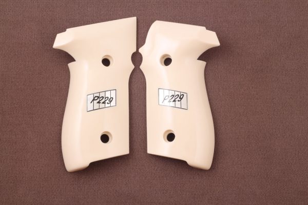 Sig Sauer P228 / P229 Compatible Ivory Acrylic Customizable Grips Gun Grips USA-995