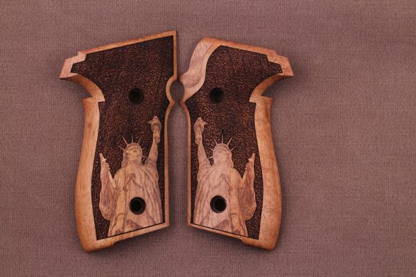 Sig Sauer P228 / P229 Compatible Walnut Grips Stripled Gun Grips USA-1005