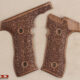 Tisaş Zigana T Compatible Walnut Grips Floral Gun Grips USA-1019