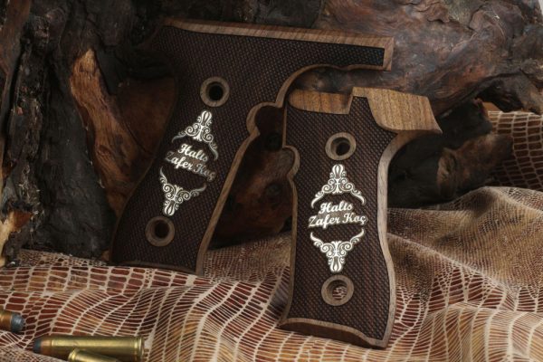 Tisaş Zigana T Compatible Walnut Customizable Grips Diamond Gun Grips USA-1024