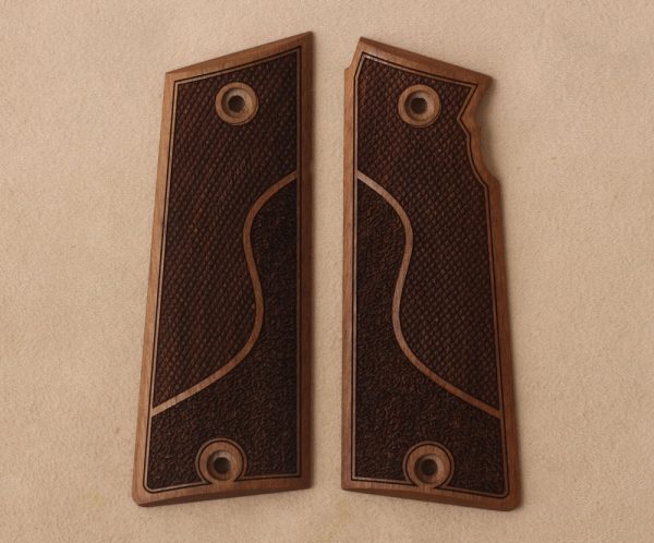 Star SUPER B Compatible Walnut Grips Double-Checkering Gun Grips USA-1031