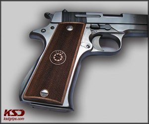 Star SUPER B Compatible Walnut Grips Diamond Gun Grips USA-1034