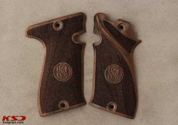 Star Bonifacio Model F 22 Compatible Walnut Grips Stripled Gun Grips USA-1038