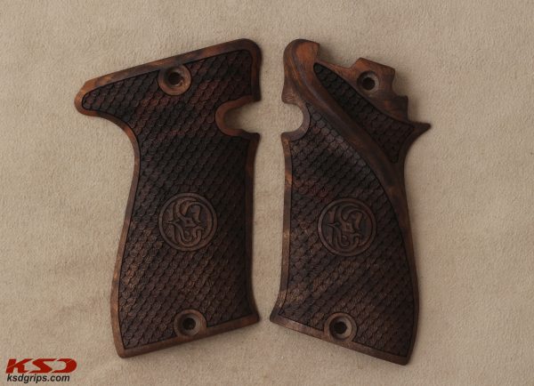 Star Bonifacio Model F 22 Compatible Walnut Grips Dragon Skin Gun Grips USA-1039