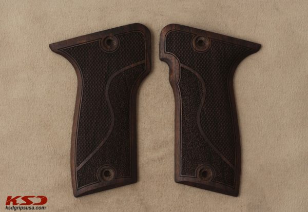 Mab Mod D Compatible Walnut Grips Double-Checkering Gun Grips USA-1049