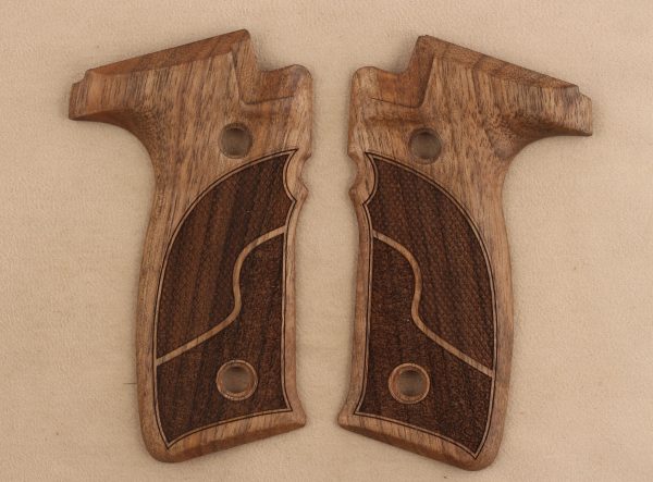 Zastava EZ9 / E40 Compatible Walnut Grips Double-Checkering Gun Grips USA-1059